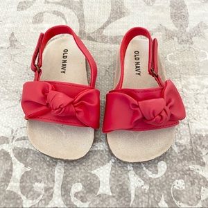 Old Navy 18-24 mo baby/toddler girls red sandals